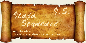 Vlaja Stamenić vizit kartica